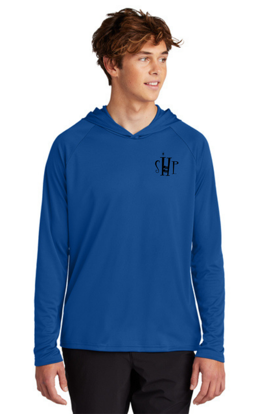 Hooded Performance UV Pullover (TRUE ROYAL) - "SHP" LOGO