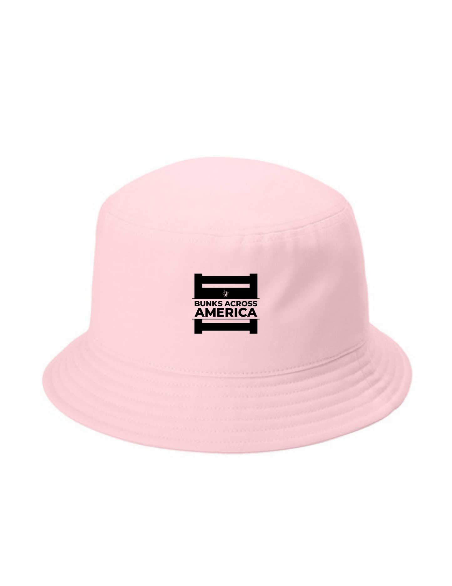 BAA 2025 - Twill Short Brim Bucket Hat w/ Embroidery - "Official BAA Logo" (CLOUD PINK)