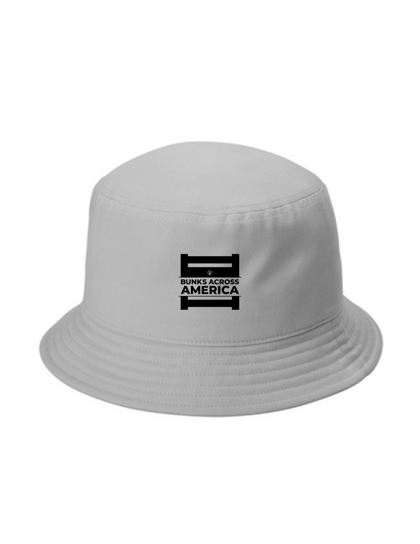 BAA 2025 - Twill Short Brim Bucket Hat w/ Embroidery - "Official BAA Logo" (GUSTY GREY)