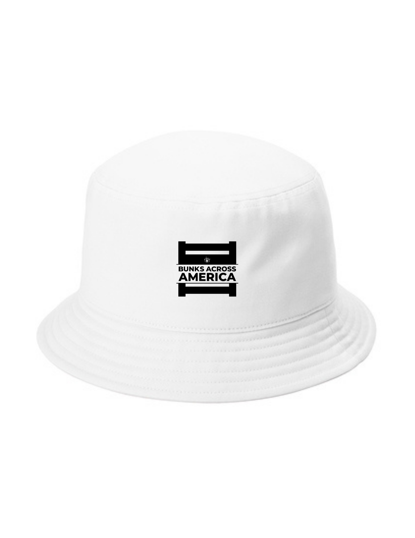 BAA 2025 - Twill Short Brim Bucket Hat w/ Embroidery - "Official BAA Logo" (WHITE)