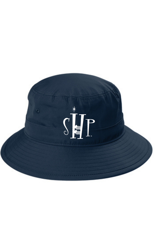 UV Bucket Hat w/ Embroidery (DRESS BLUE NAVY) - "SHP" Logo