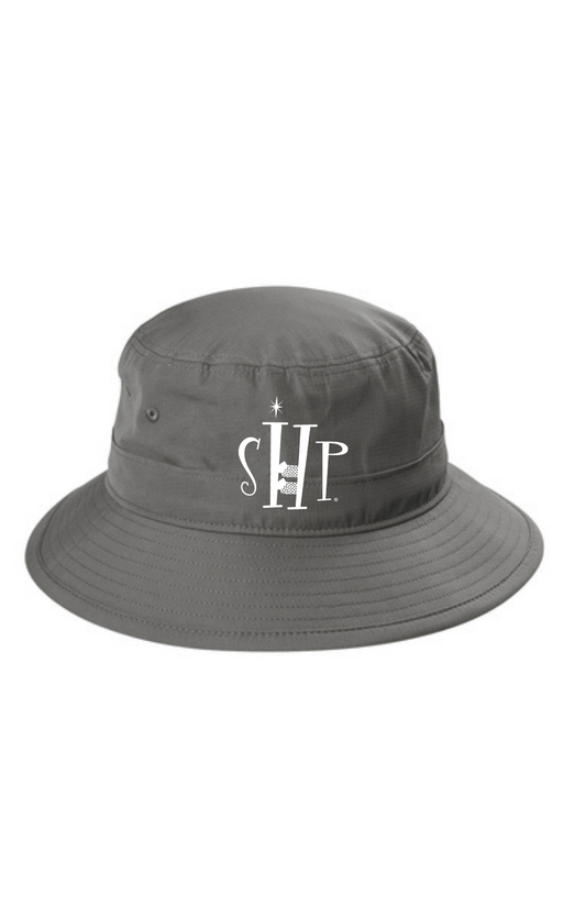UV Bucket Hat w/ Embroidery (STERLING GREY) - "SHP" Logo