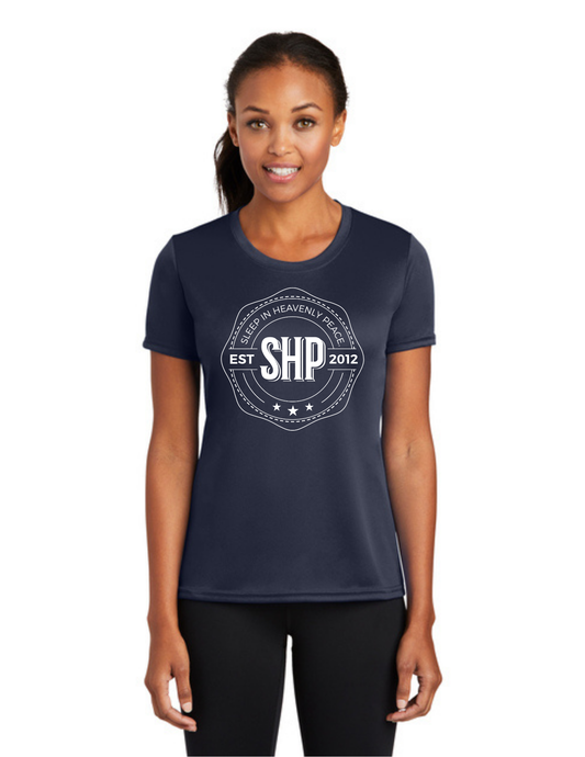 LEGACY - (WOMEN’S) Short Sleeve UV Performance Shirt (DEEP NAVY) - "ESTABLISHED" LOGO