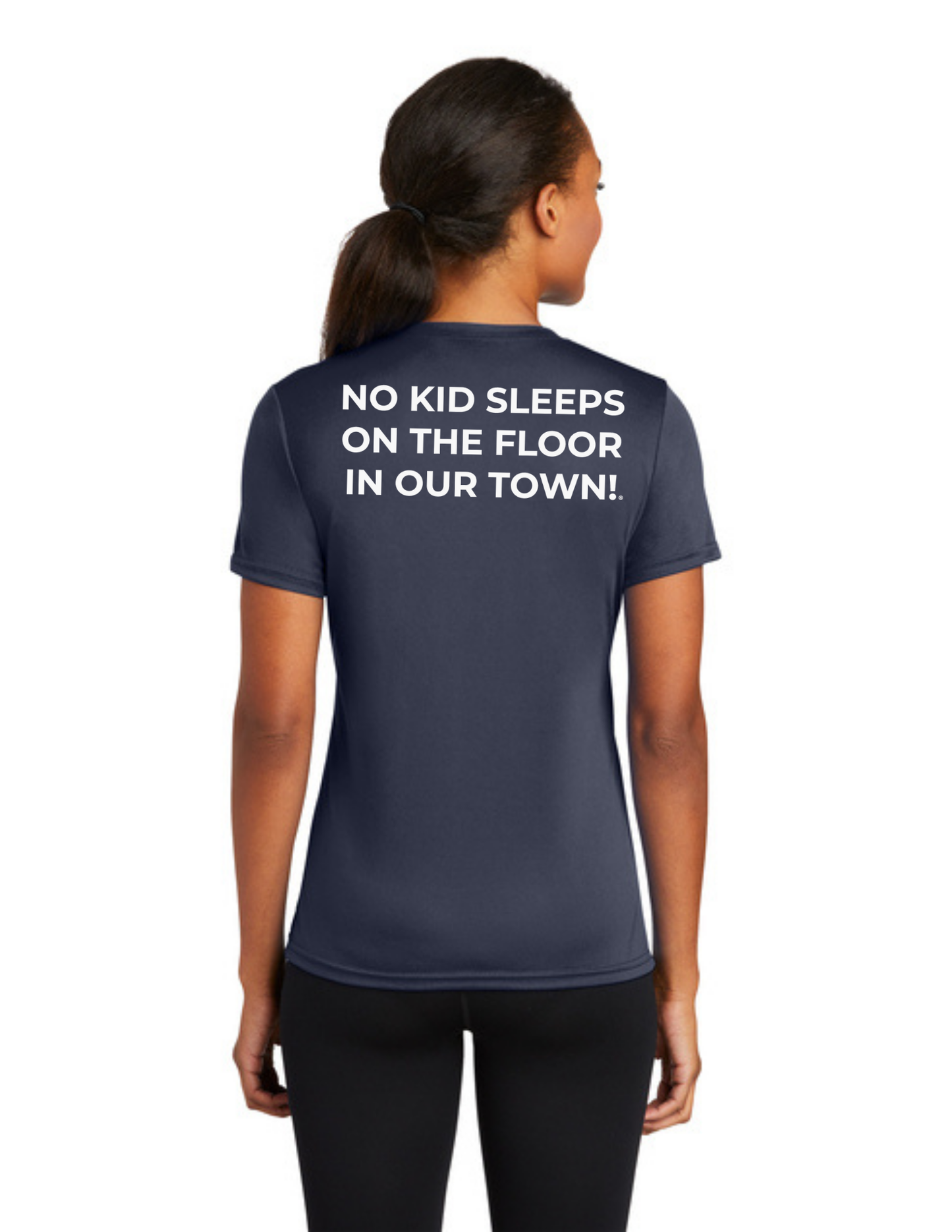 BAA 2025 - WOMEN'S Short Sleeve Performance Shirt - "Official BAA Logo" (DEEP NAVY)
