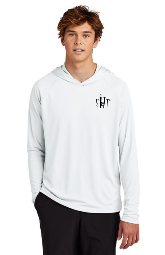 ADULT'S Hooded Performance UV Pullover (WHITE)