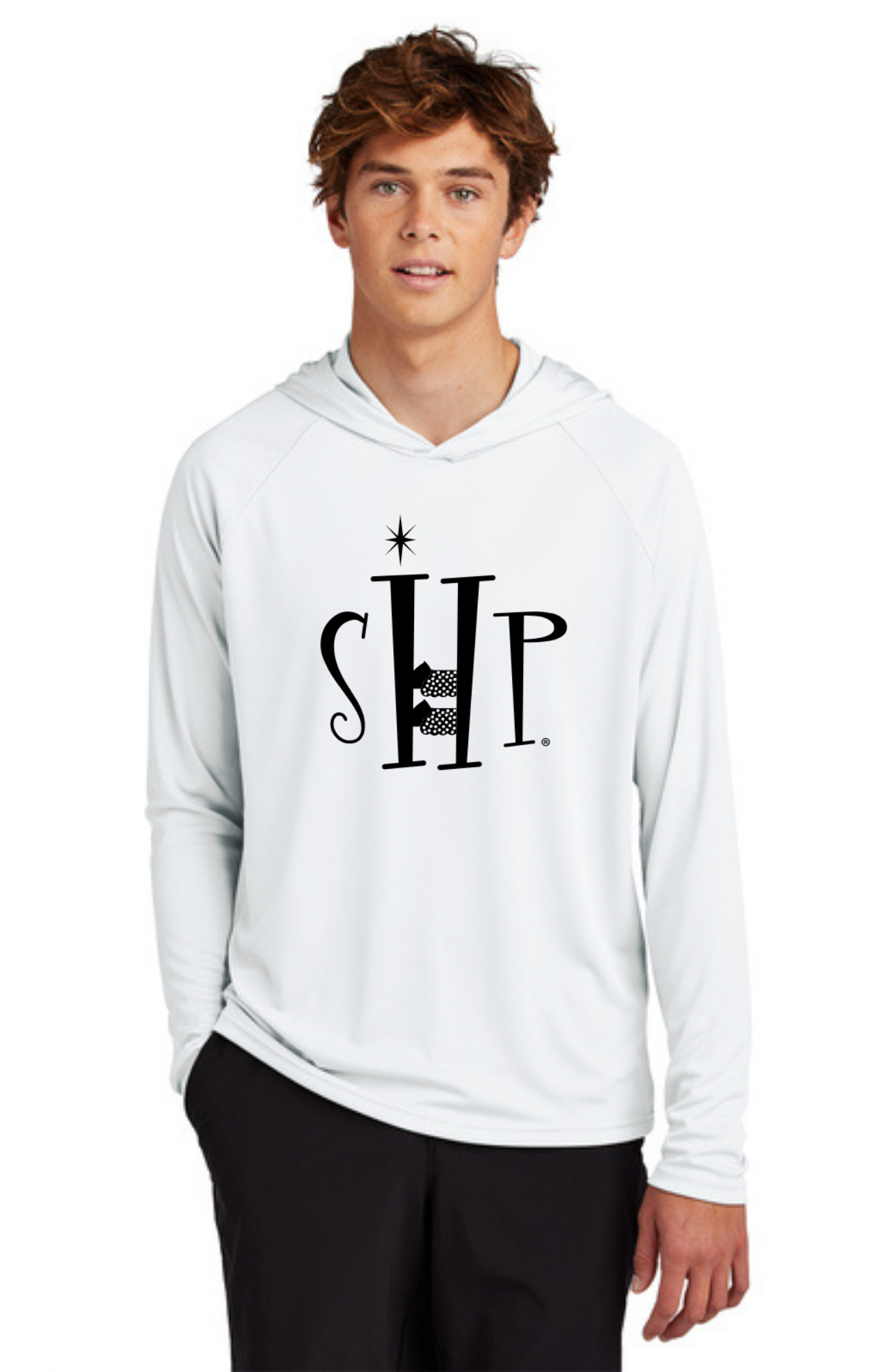 ADULT'S Hooded Performance UV Pullover (WHITE)