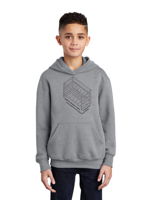 LEGACY - YOUTH Hoodie (ATHLETIC HEATHER) - “SHELDON” LOGO