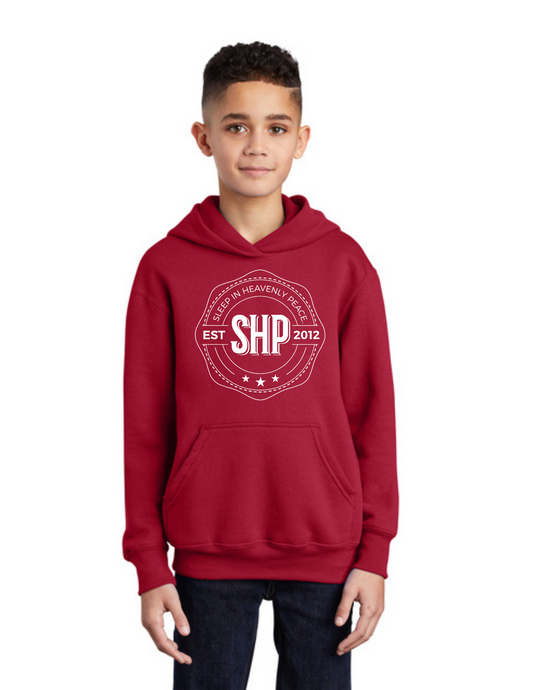 LEGACY - YOUTH Hoodie (RED) - “ESTABLISHED” LOGO
