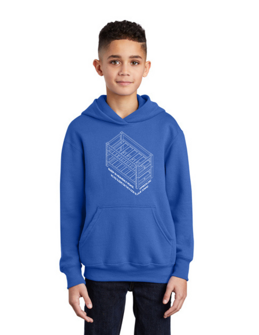 LEGACY - YOUTH Hoodie (ROYAL) - “SHELDON” LOGO