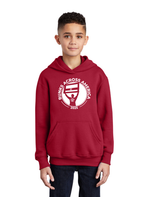 BAA 2025 - YOUTH Hoodie - "Headboard Logo" (RED)