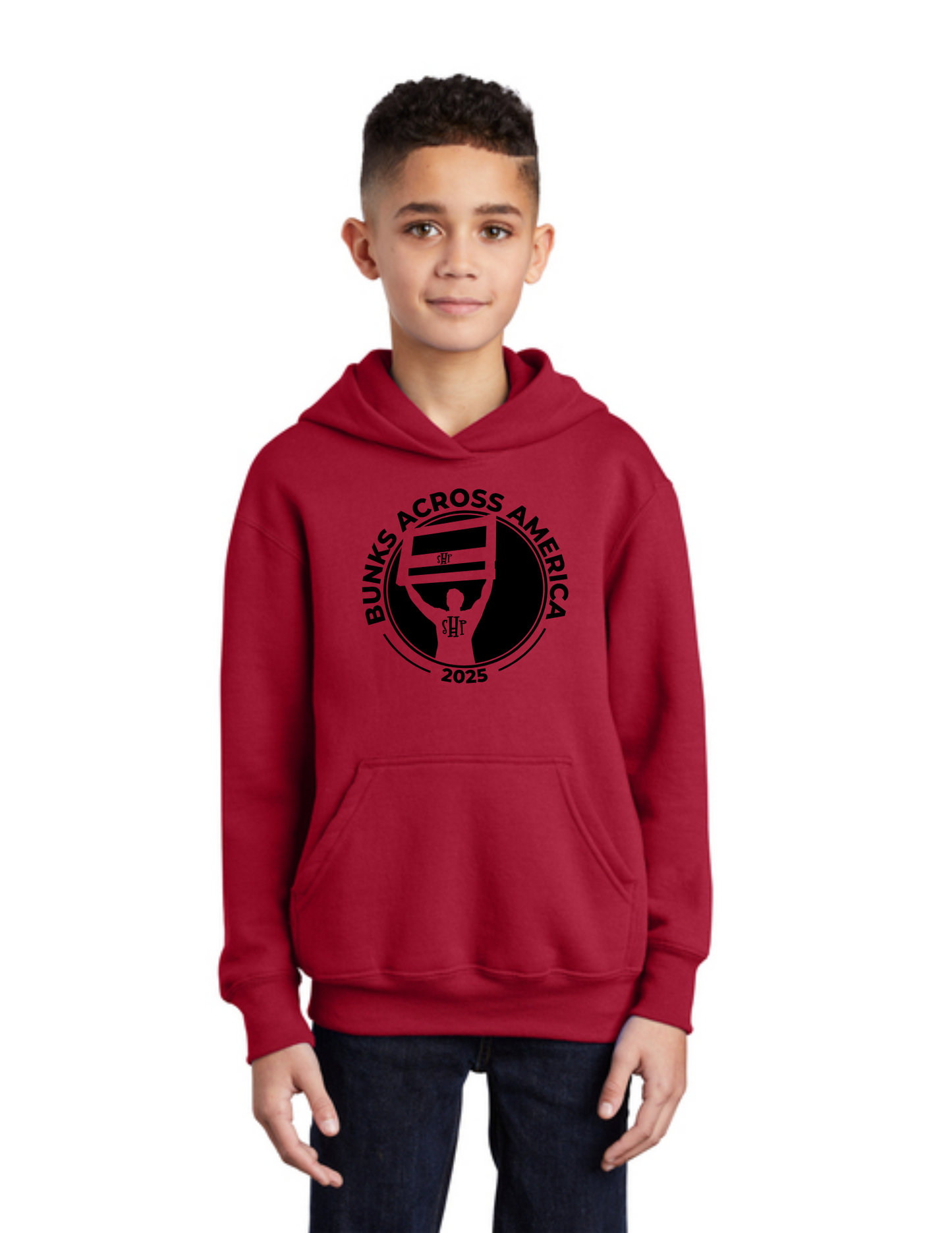 BAA 2025 - YOUTH Hoodie (RED) - "Headboard Logo"