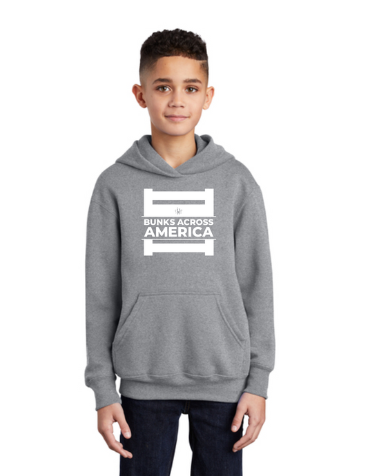 BAA 2025 - YOUTH Hoodie - "Official BAA Logo" (ATHLETIC HEATHER)