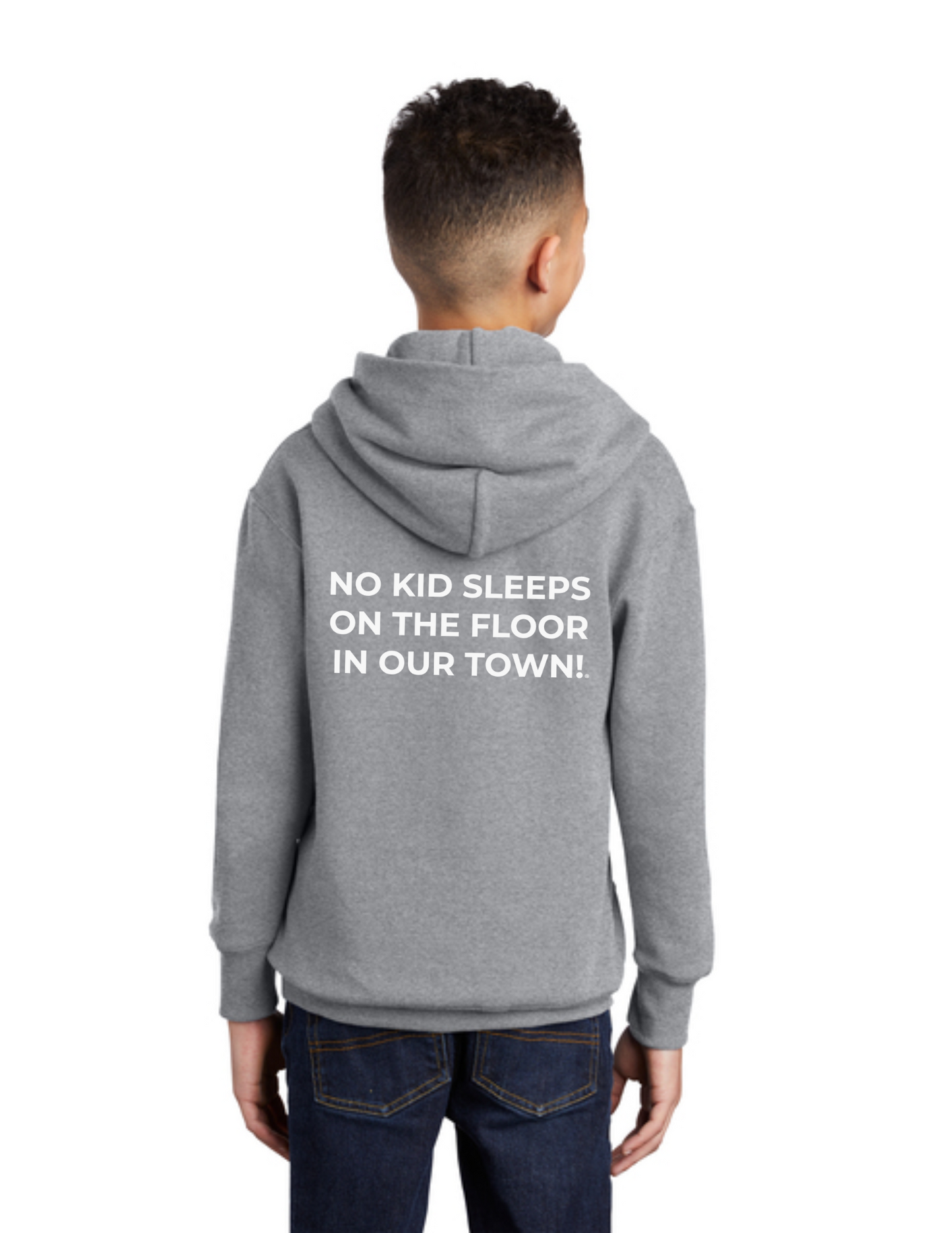 BAA 2025 - YOUTH Hoodie (ATHLETIC HEATHER) - "Official BAA Logo"