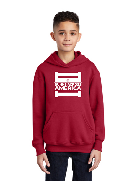 BAA 2025 - YOUTH Hoodie - "Official BAA Logo" (RED)