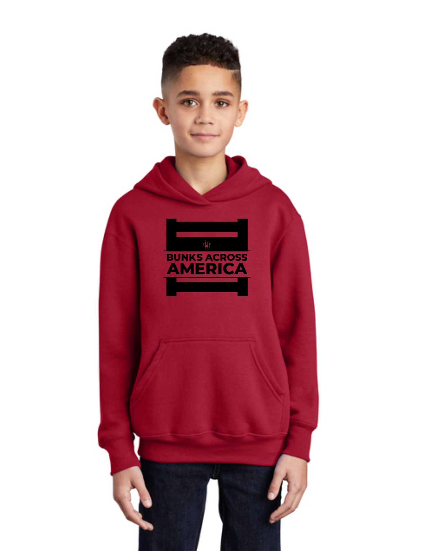 BAA 2025 - YOUTH Hoodie (RED) - "Official BAA Logo"