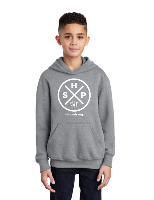 LEGACY - YOUTH Hoodie (ATHLETIC HEATHER) - “SLEEP CIRCLE” LOGO