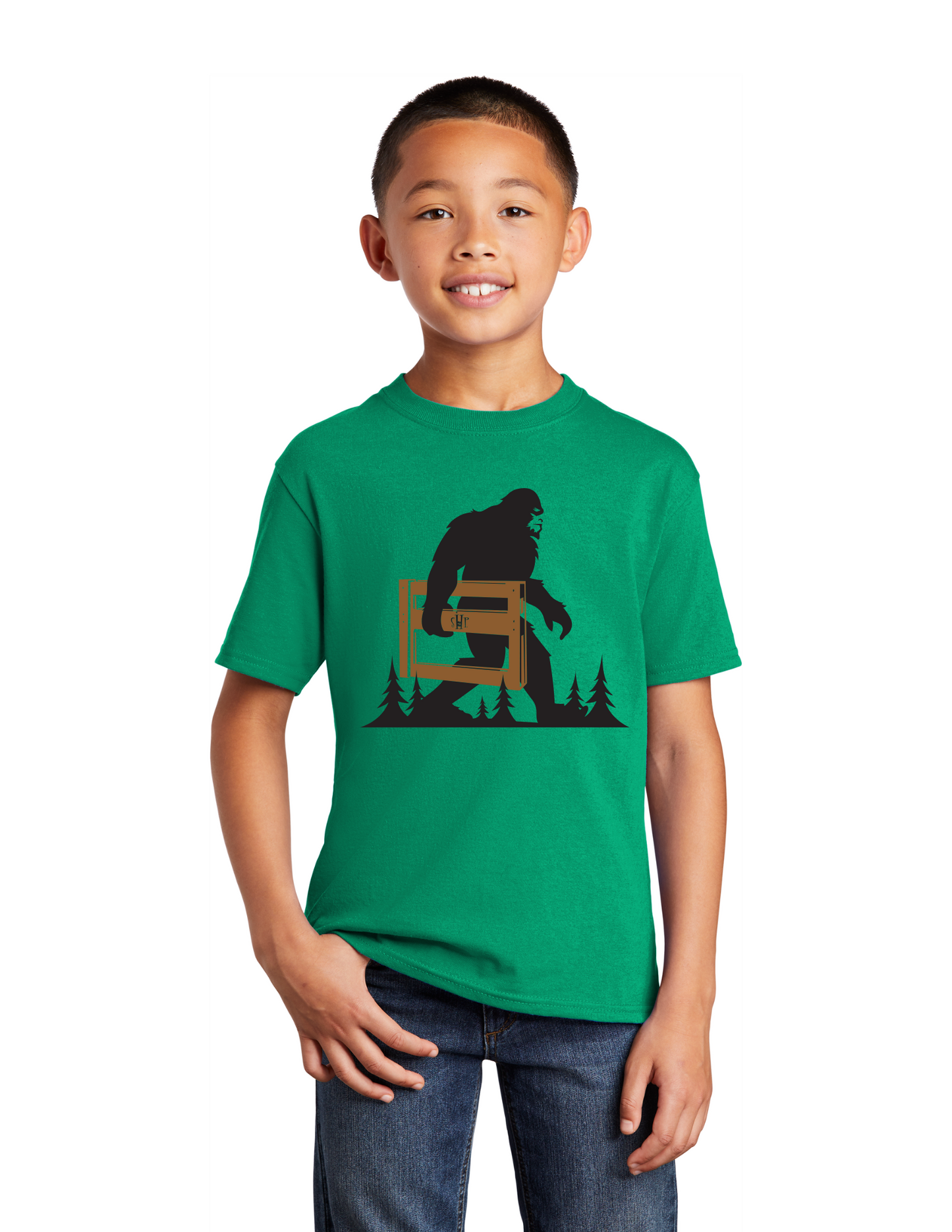 LEGACY - YOUTH Tee (KELLY GREEN) - “SASQUATCH" LOGO