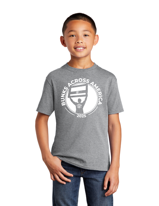 BAA 2025 - YOUTH Tee - "Headboard Logo" (ATHLETIC GREY)