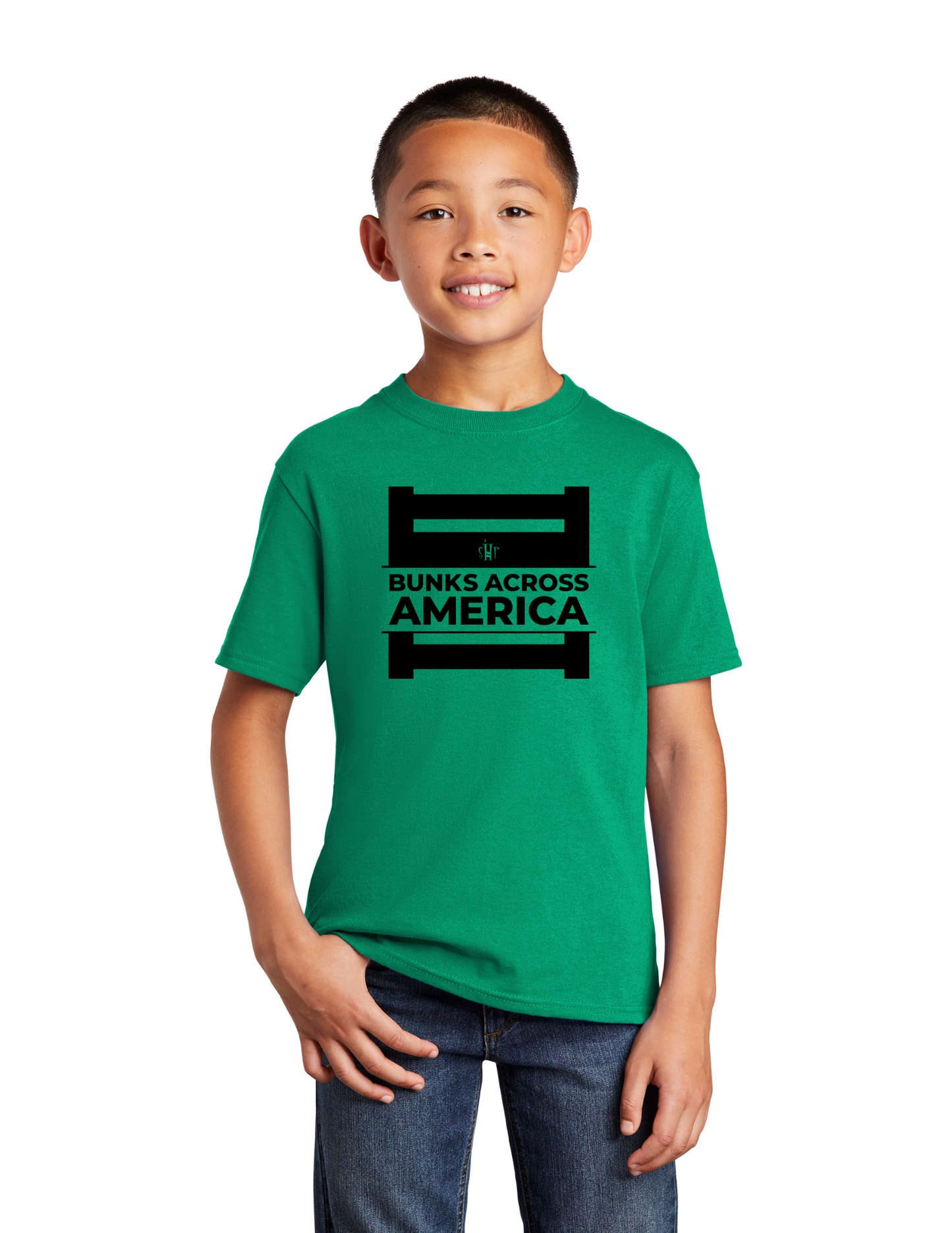 BAA 2025 - YOUTH Tee (KELLY GREEN) - "Official BAA Logo"
