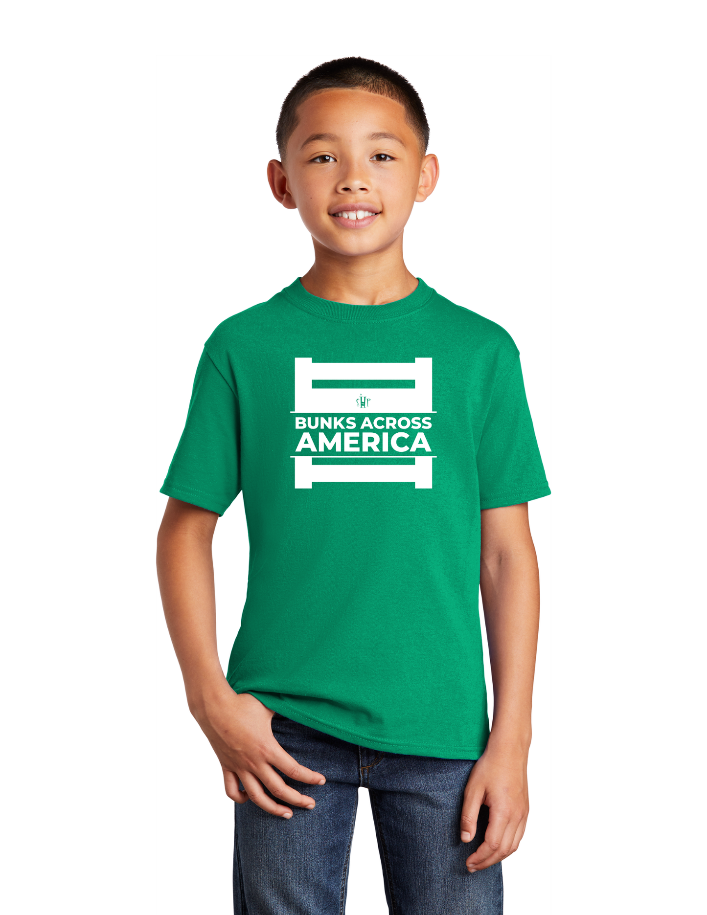 BAA 2025 - YOUTH Tee (KELLY GREEN) - "Official BAA Logo"
