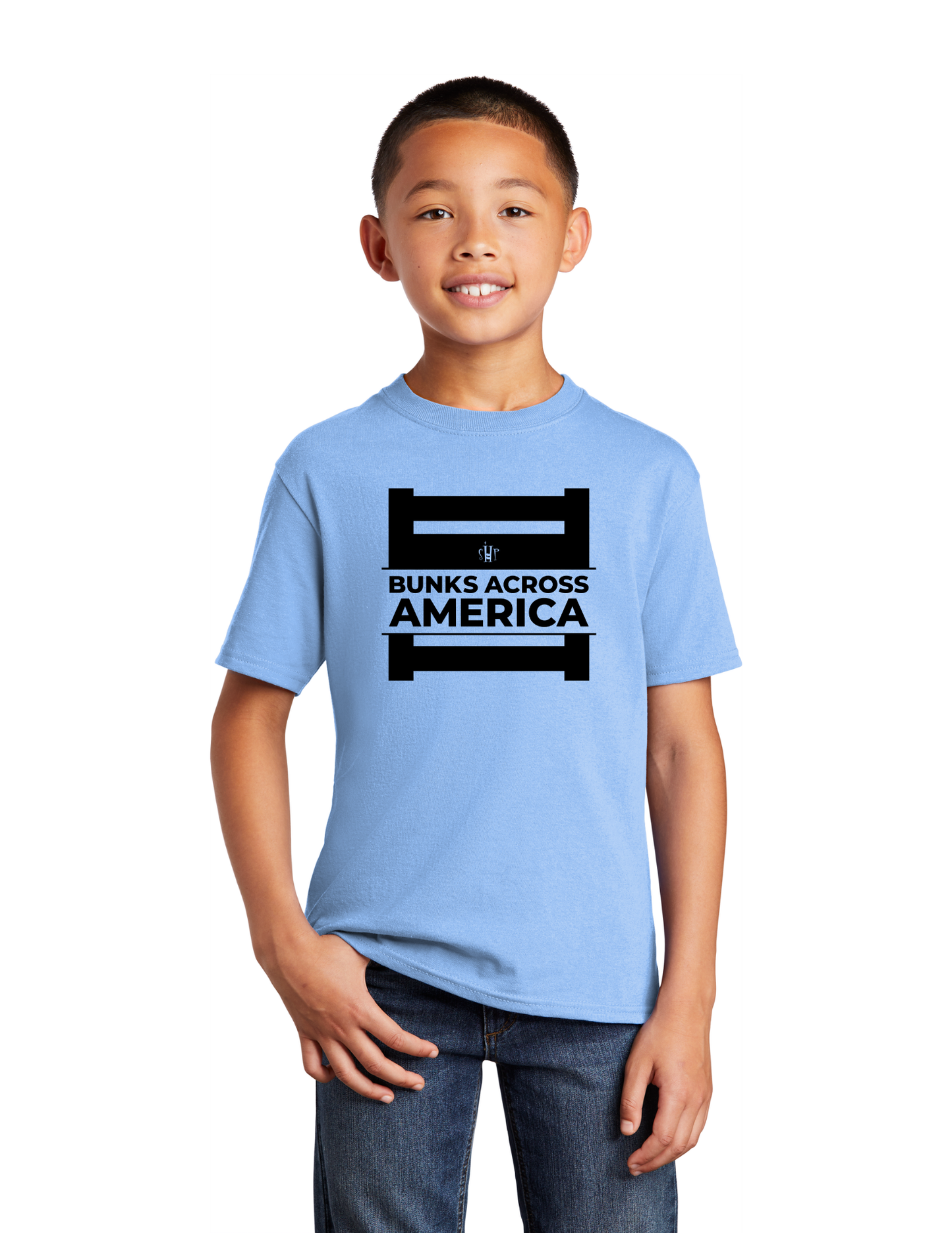 BAA 2025 - YOUTH Tee (LIGHT BLUE) - "Official BAA Logo"