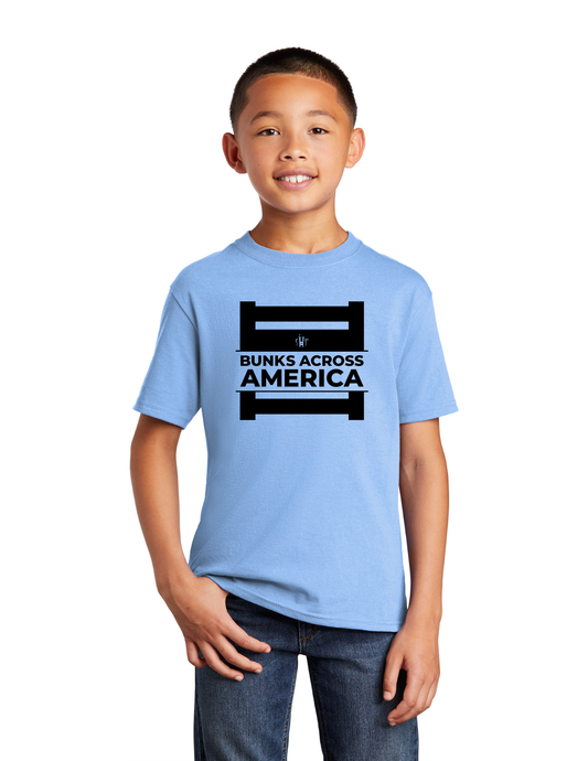 BAA 2025 - YOUTH Tee - "Official BAA Logo" (LIGHT BLUE)