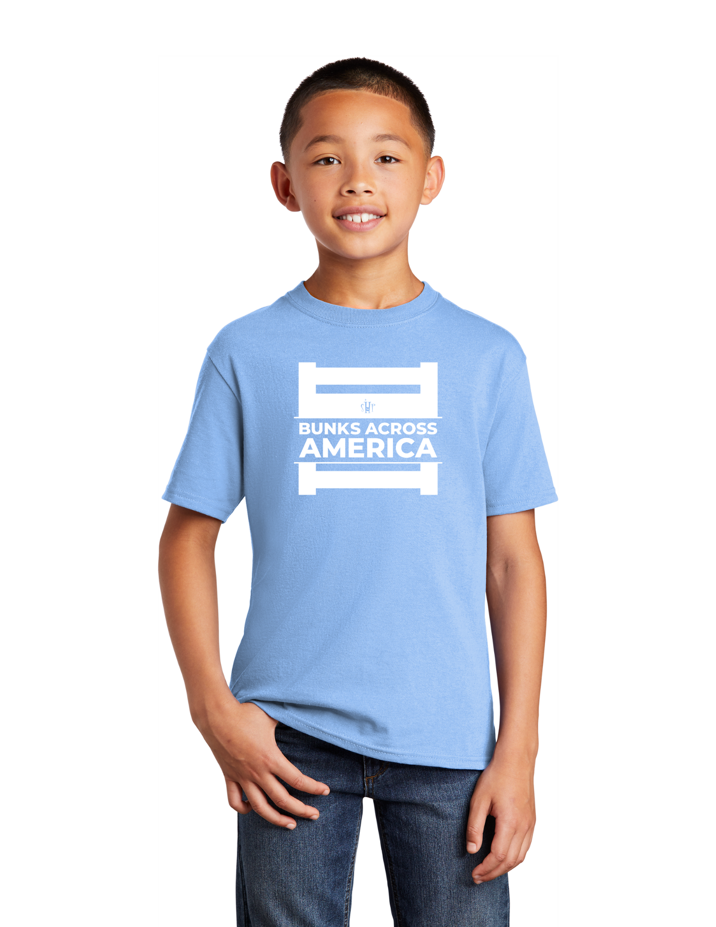 BAA 2025 - YOUTH Tee (LIGHT BLUE) - "Official BAA Logo"