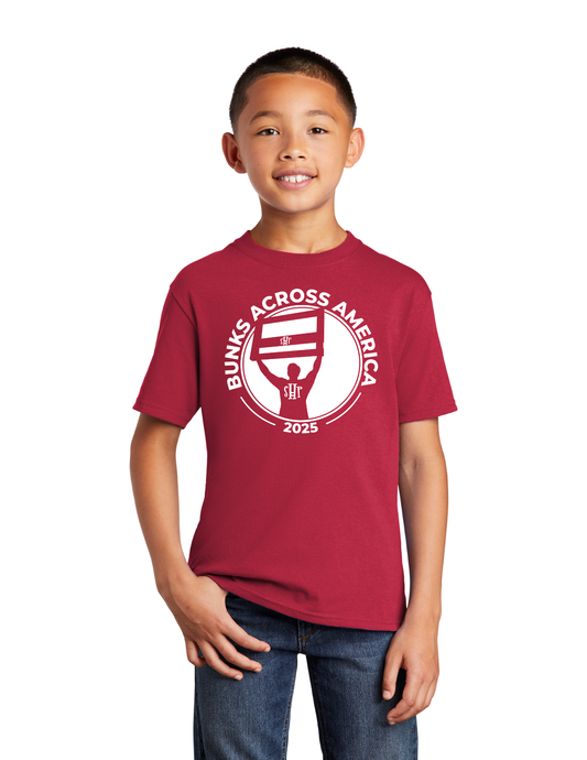 BAA 2025 - YOUTH Tee - "Headboard Logo" (RED)